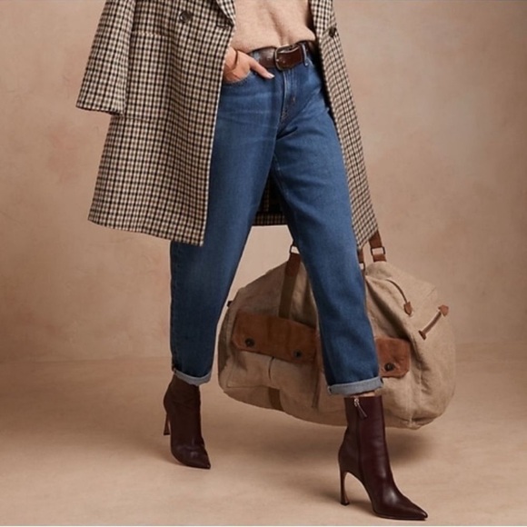 Banana Republic Denim - Banana Republic High Rise Barrel Women Jeans - Dark Blue